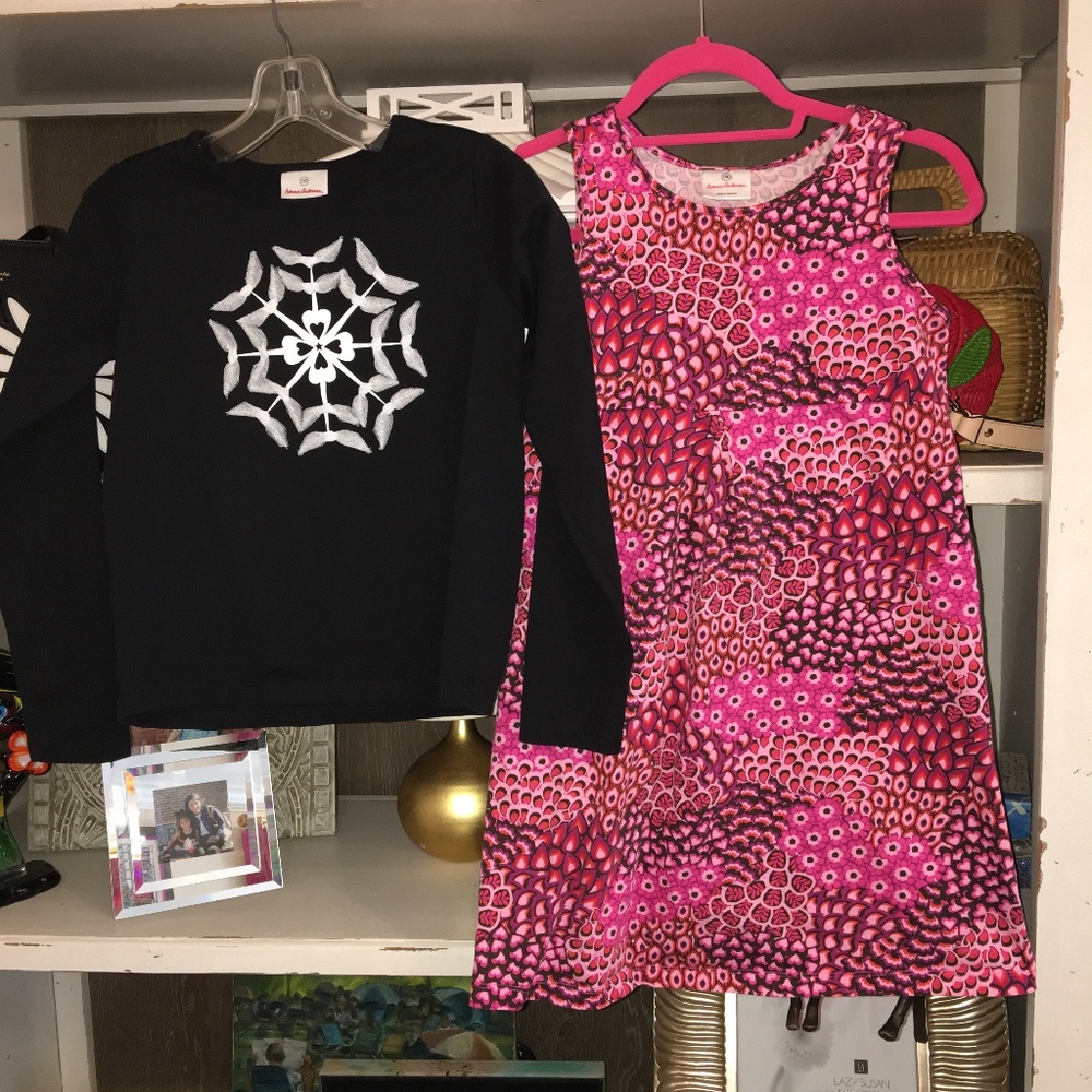 lot of 3 hanna andersson 150 dress, top sweater